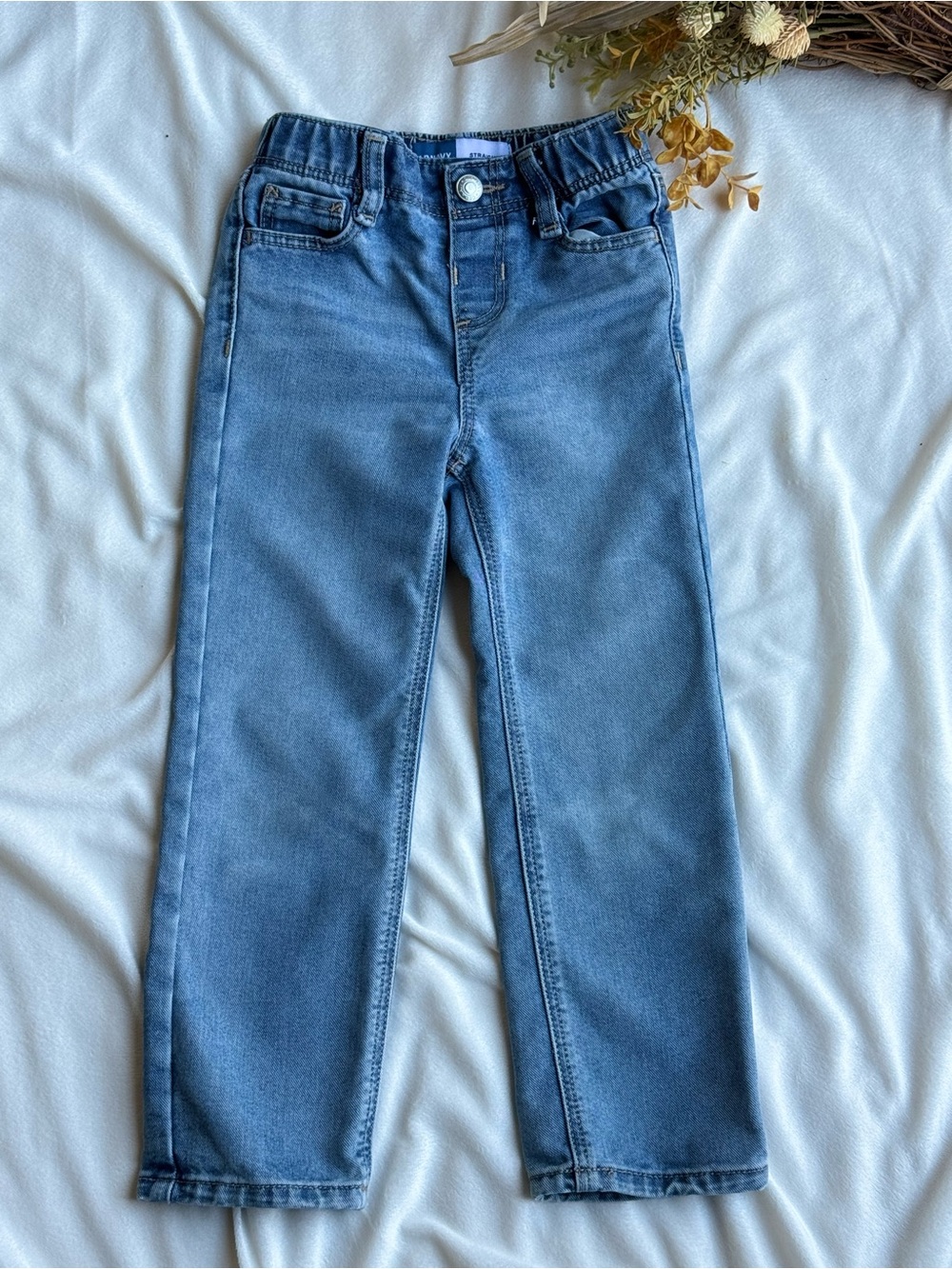 Old Navy Light Blue Straight-Leg Kids Jeans